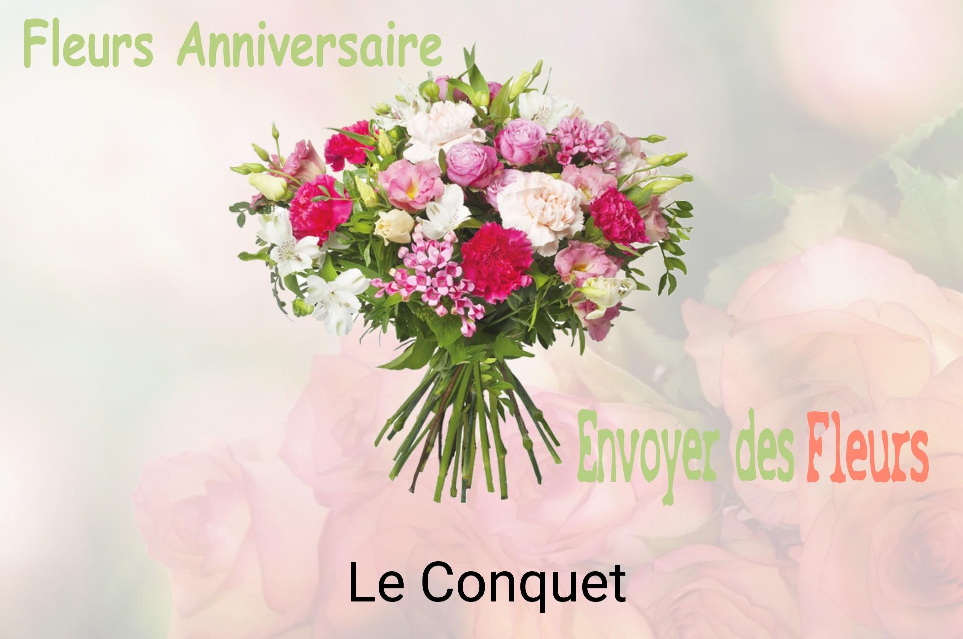 Bouquet de fleurs d’anniversaire livré à Le Conquet