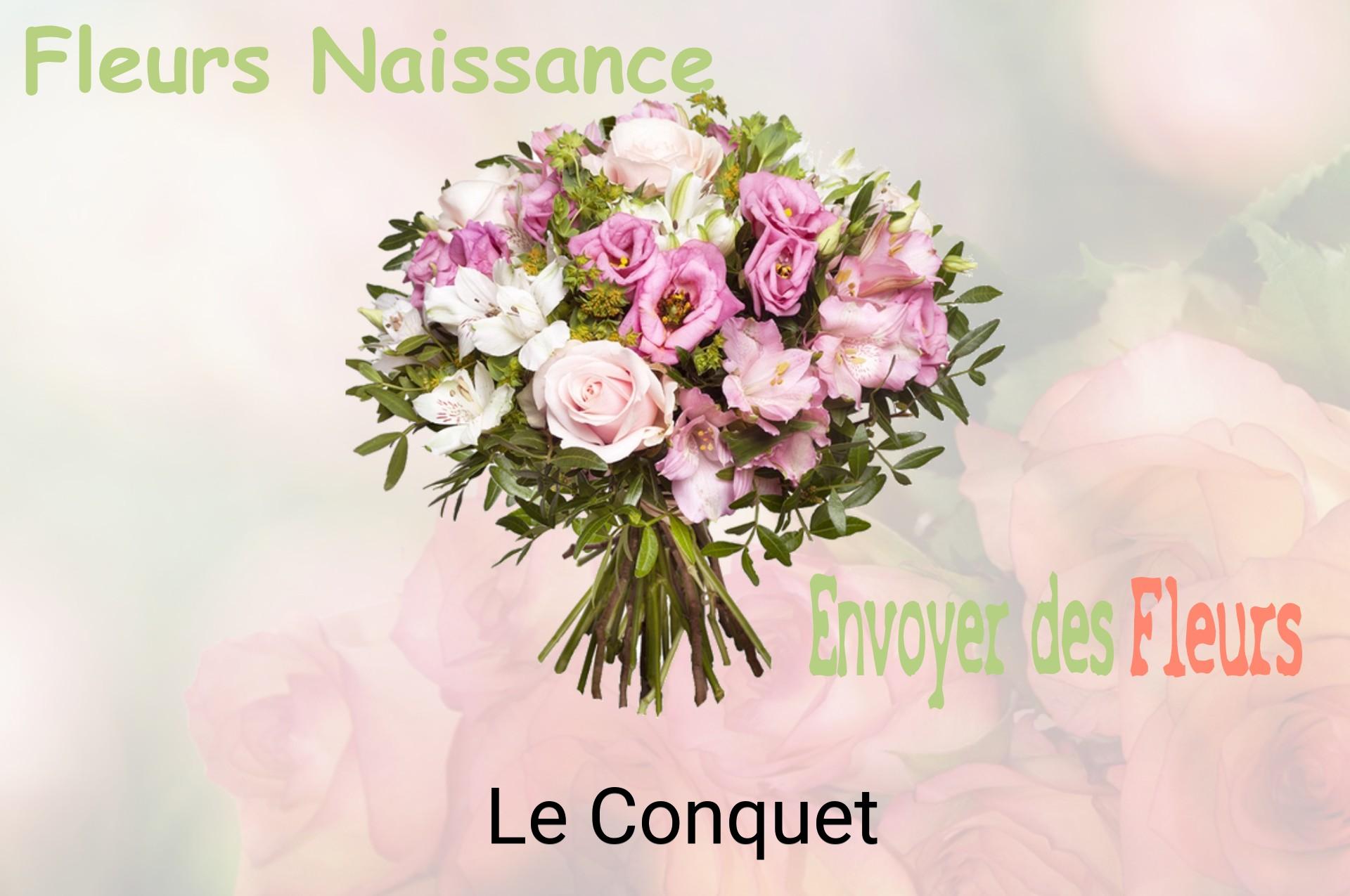 Bouquet de fleurs de naissance livré à Le Conquet